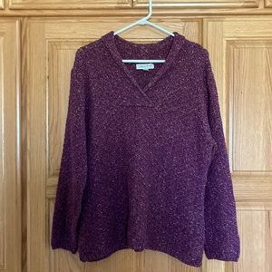 XL purple Coldwater Creek sweater